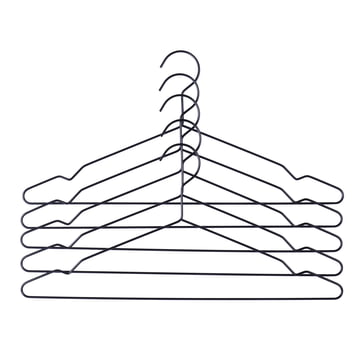 HAY - Hang Kleiderbügel 5er-Set, schwarz